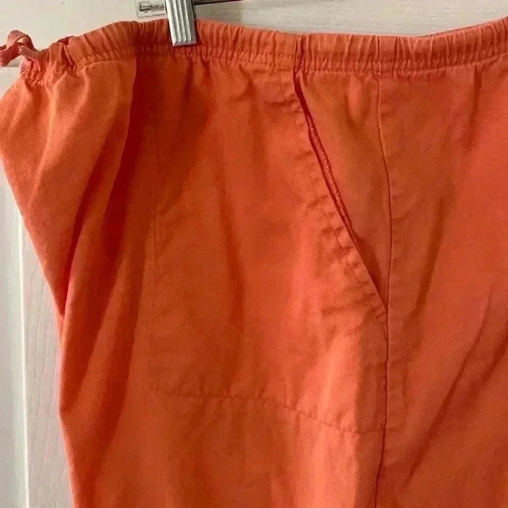 Capri Women’s Mountain Lake 3X Tangerine color  Pant & Draw String‎ Cargo Capri - Picture 5 of 8